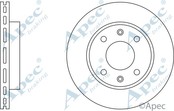 APEC BRAKING Jarrulevy DSK218